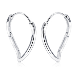 Silver Hoop Earring HO-2620